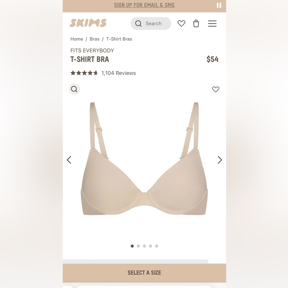 SKIMS TSHT BRA